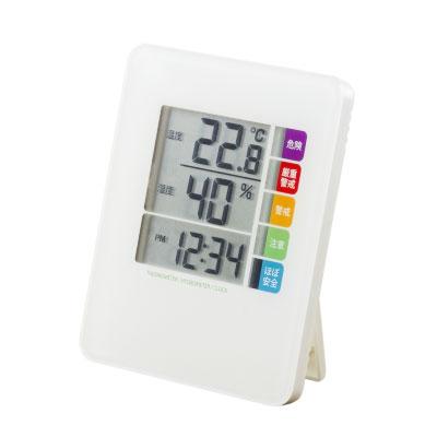 熱中症指数計 デジタル温湿度計 時計 DO04 〒郵送可￥320 | YAZAWA（家電） | 03