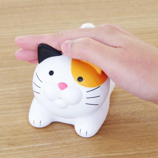 おしゃべり温湿度計 にゃんこ計 ミケネコ 温度湿度計 温度計 湿度計 AM