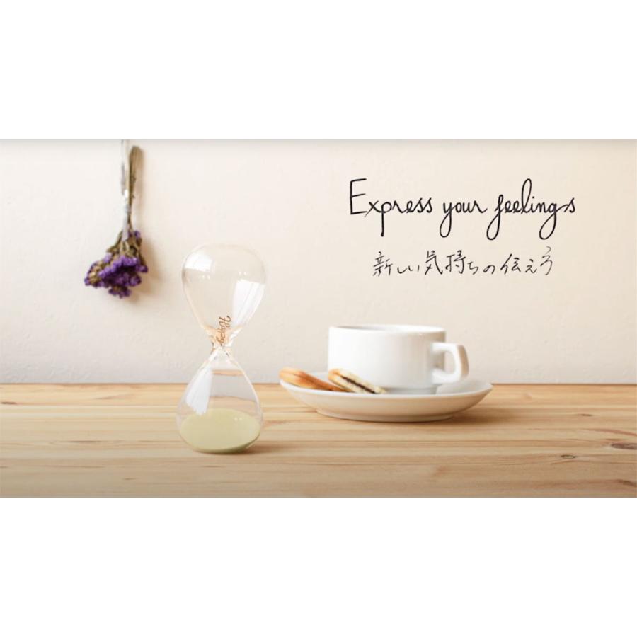 砂時計 フロウズ メッセージ LOVE HAPPY イエロー ピンク 送料無料