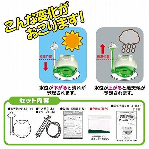 天気予報計 晴雨計 かえる 晴雨予報グラス TOY-5-01 ザ・フロッグ