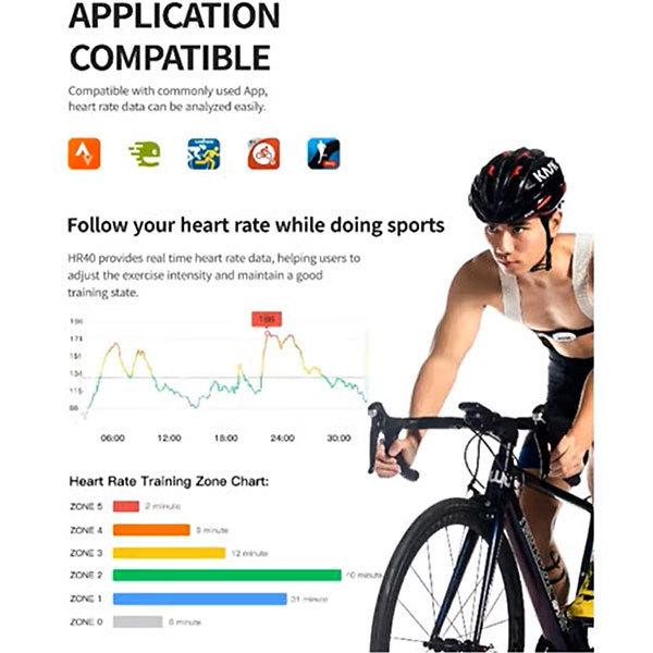 心拍計 脈拍計 iGPSPORT HR40 胸 APP ANT+ BLE IPX7 送料無料 | ブランド登録なし | 01