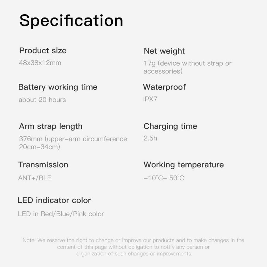 心拍計 脈拍計 iGPSPORT HR60 腕 APP ANT+ BLE IPX7 送料無料 | ブランド登録なし | 12