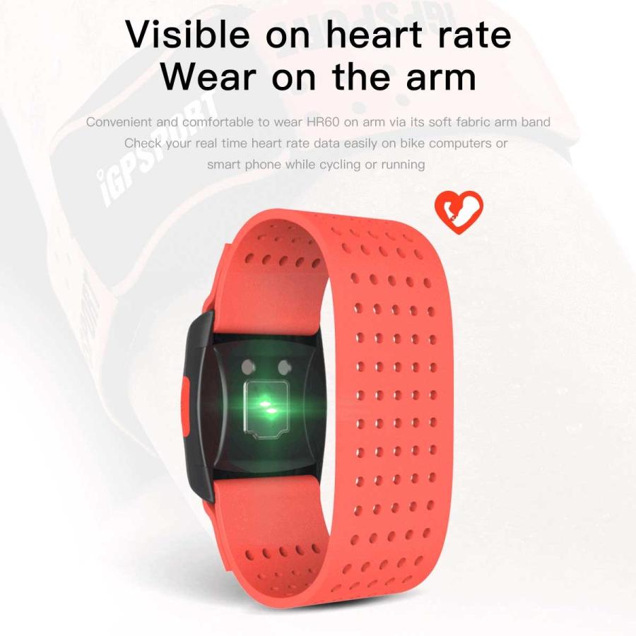 心拍計 脈拍計 iGPSPORT HR60 腕 APP ANT+ BLE IPX7 送料無料 | ブランド登録なし | 05