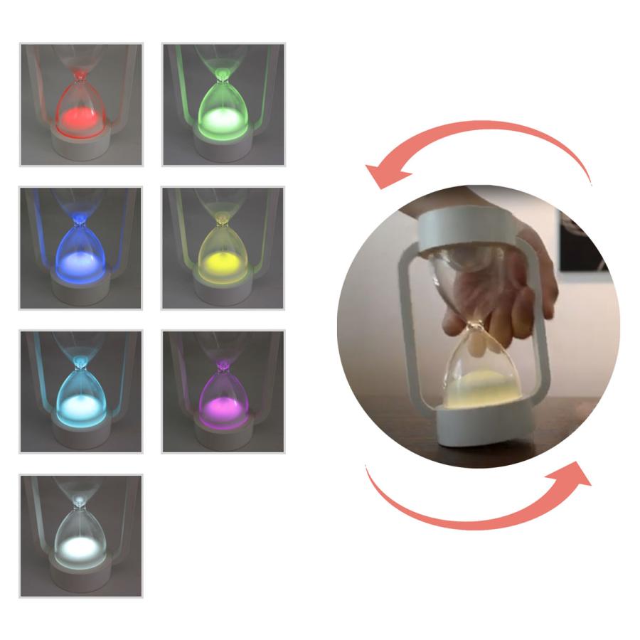 砂時計 LED ライト 10分計 カラフル PALA-DEC ノクティルカ ギフト 送料無料 | パラデック | 03