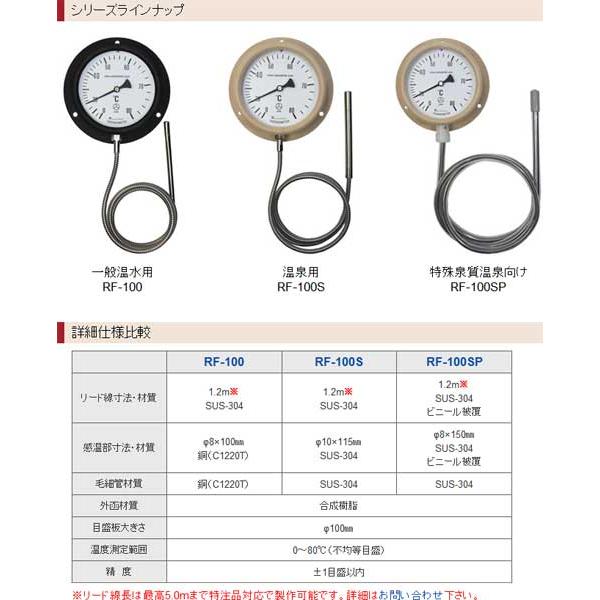 湯温計 業務用 お風呂用 温度計 0〜80℃ アナログ プロ RF-100 送料無料 | ブランド登録なし | 01