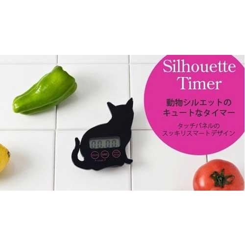 タイマー 猫シルエットのタッチパネル式デジタルタイマーkt 147c 郵送可 3 Rj147tm81 いま何度 通販 Yahoo ショッピング