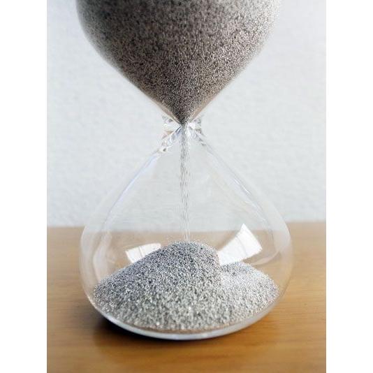 砂時計 シンプル 1分計/2分計 ガラス砂時計 金メッキ 銀メッキ 廣田