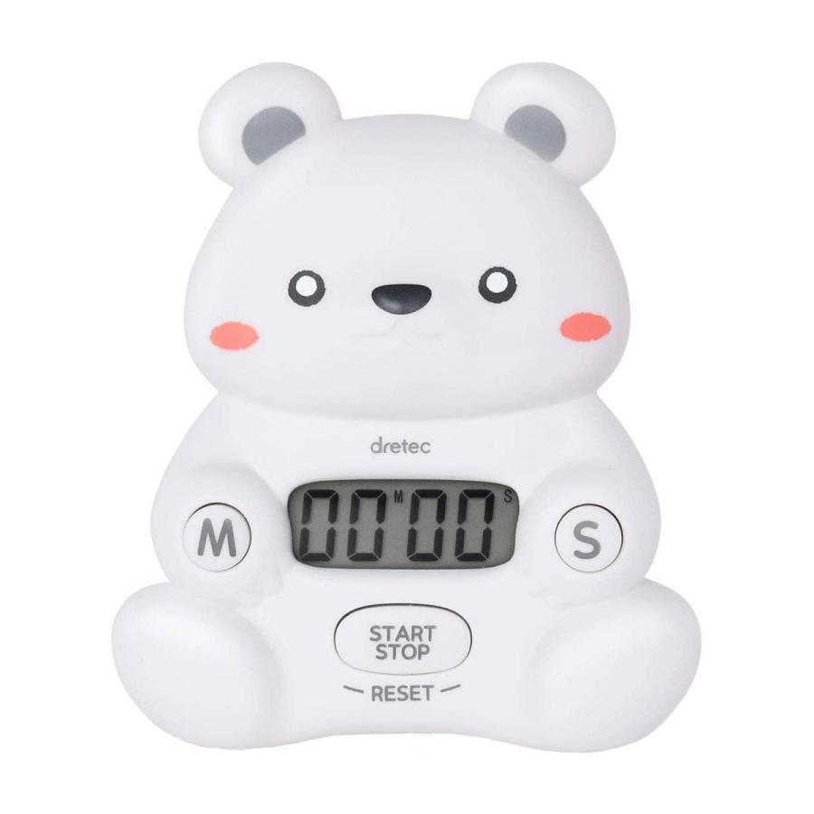 キッチンタイマー しろくま デジタル かわいい T 579wt Dretec 郵送可 3 在庫有