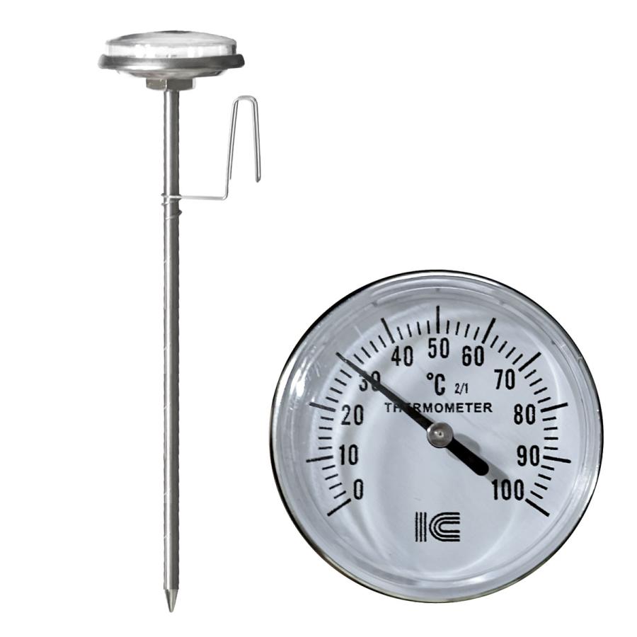 料理温度計 調理温度計 アナログ 鍋 淵 0〜100℃ サーモ830 送料 料理温度計 調理温度計 アナログ 鍋 淵 0〜100℃ サーモ830 送料