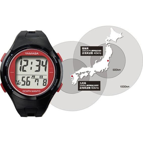 山佐時計計器 万歩計 歩数計 腕時計式 ヤマサ 電波時計 TM-500