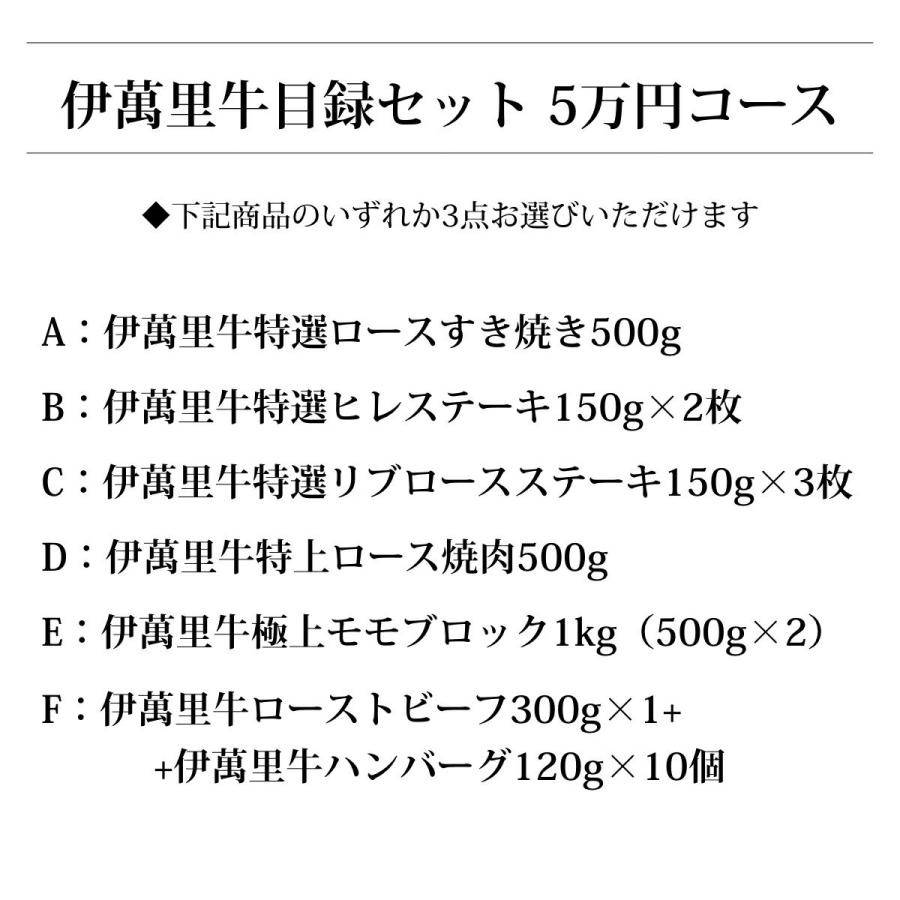 【景品】佐賀・国産黒毛和牛 伊萬里牛(伊万里牛)目録セット　5万円コース　【A3パネル付き】_1