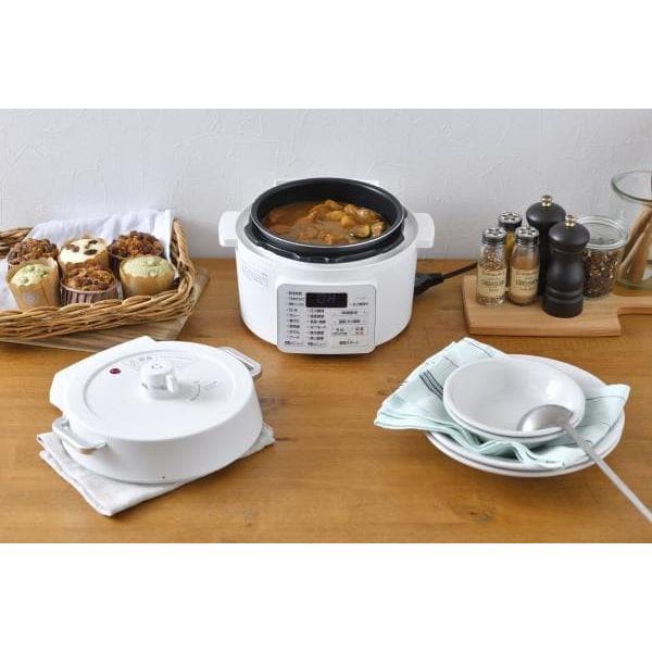 希少 電気圧力鍋 炊飯器 Pc Ma2 W 低温調理器 キッチン家電 3合 アイリスオーヤマ 2 2l Pc Ma2 W レシピブック付き 煮込み料理 自動調理機 驚きの安さ