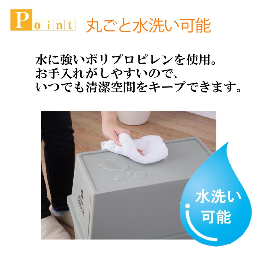 フラップタイプ ダストボックス グレー 45l 分別 ビン 缶 ペットボトル ゴミ箱 コンテナ カラフル 積み重ね スタック 大容量 Lfs 761gr イマシュン 通販 Yahoo ショッピング