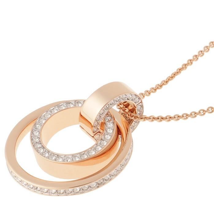 スワロフスキー SWAROVSKI 5349418（33）ネックレス ペンダント ローズゴールド クリア レディース HOLLOW ROSE