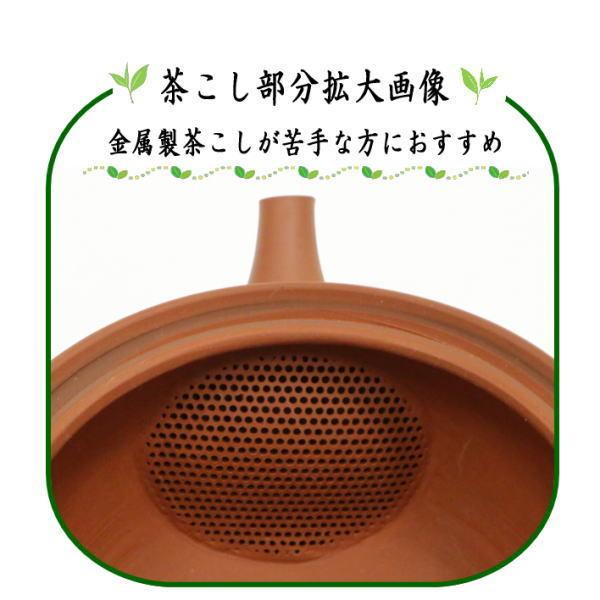 急須 常滑焼き とこなめ焼き 朱泥 千段 陶器網 セラメッシュ 梅原二郎