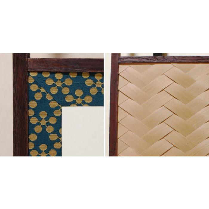 風炉先屏風 アジロ利休梅 茶道具 保管箱付 茶道具 風炉先屏風 取り外し式