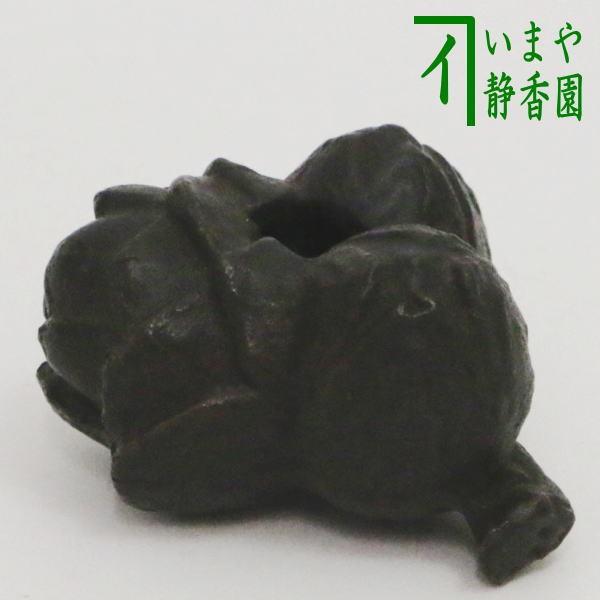 茶道具 蓋置 唐銅 唐金 月に星 金谷宗林作 : 茶道具いまや静香園