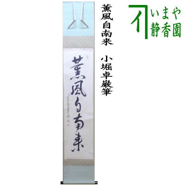 掛軸 薫風 自南来 大徳寺 孤逢庵 小堀卓巖 茶道具 茶道具 掛軸 掛け軸 一行 薫風自南来 小堀卓巌筆 茶道 : 茶道具いまや