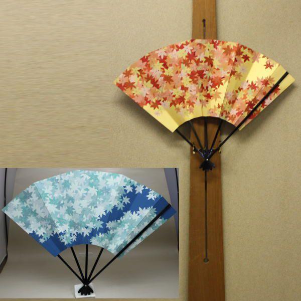 茶道具 飾扇子 飾り扇子 両面使い 紅葉&青楓｜imaya-storo