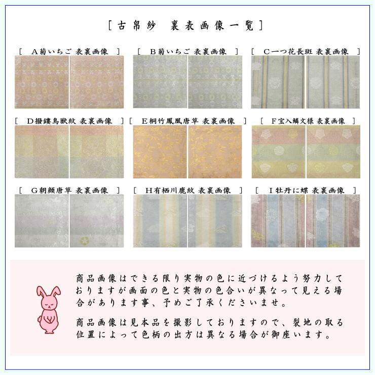 茶道具 古帛紗 佐保路 夏用古帛紗 正絹 紗織り 9種類より選択 夏裂地
