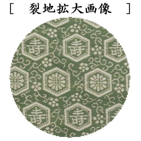 薄緑色 花柄 茶道用古帛紗 茶道具 古帛紗 正絹 紹巴織り 紹巴唐華文鈍子 藤色又は若草 北村徳斎製