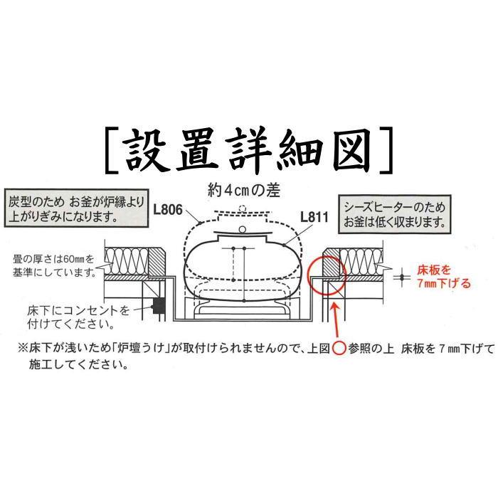 茶道具 炉壇 電熱式 浅型 炭型ヒーター サンアイ 旧野々田式 炉 茶道具 炉壇 電熱式 浅型 炭型ヒーター サンアイ 旧野々田式 炉