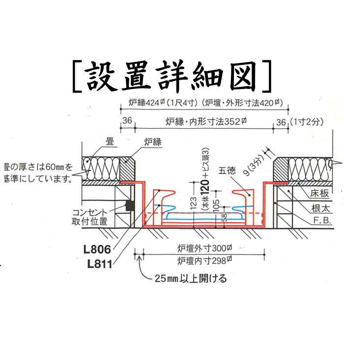 茶道具 炉壇 電熱式 浅型 炉壇 炭型ヒーター サンアイ 旧野々田式 炉だん :L806:茶道具いまや静香園 - 通販 - Yahoo!ショッピング