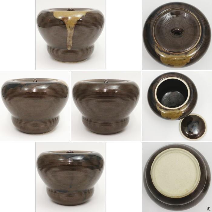 茶道具 水指 膳所焼き 箪瓢 岩崎新定作 陽炎園 茶道 : 茶道具 茶道具 水指 膳所焼き 箪瓢 岩崎新定作 陽炎園 茶道 : 茶道具