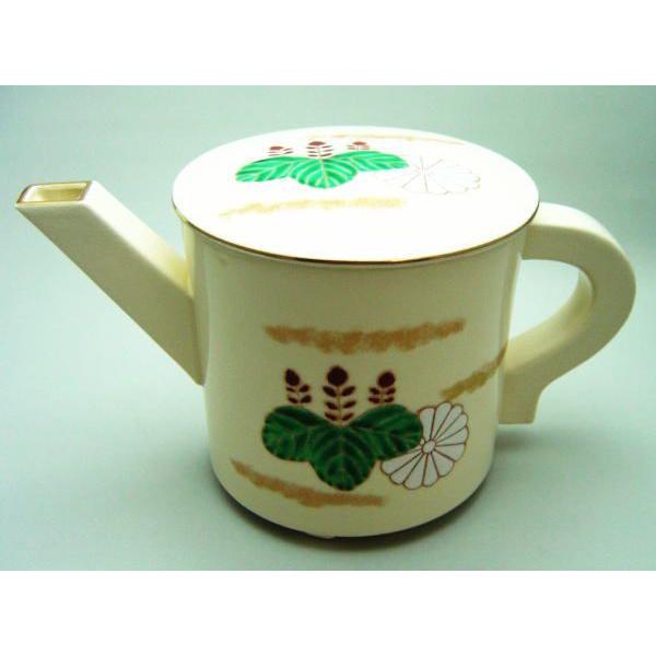 茶道具 水次 水注 片口水次 菊桐 橋本城岳作 鳴滝窯 茶道 : 茶道具