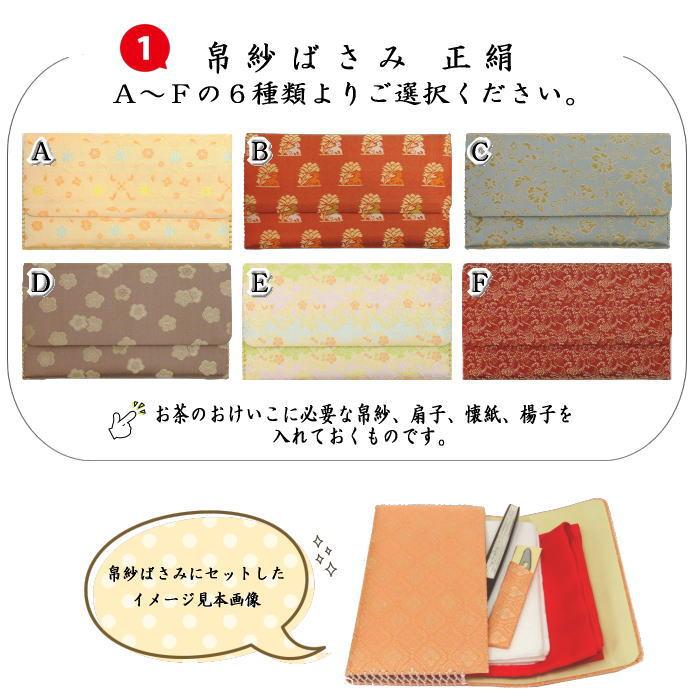 茶道具 お稽古用 茶道初心者用 5点正絹入門者セット 全正絹 各