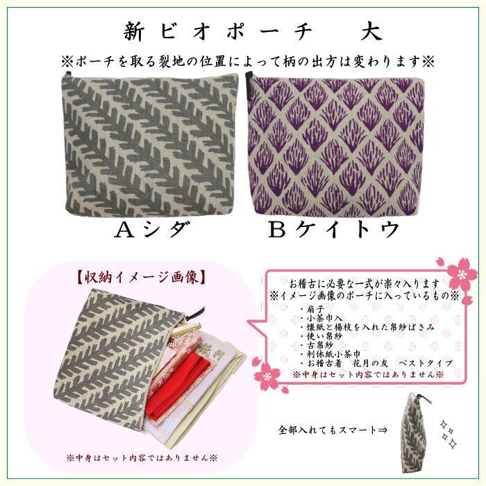 茶道具 入門者セット 初心者セット 入門者5点セット ビオポーチ付き 2