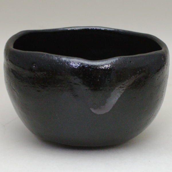茶道具 抹茶茶碗 小茶碗 一服碗 黒楽茶碗 園部玄哉作 御物袋入 茶道