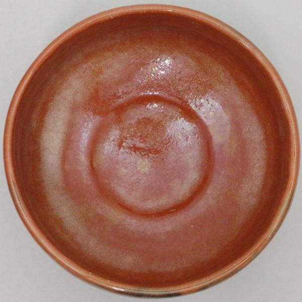 茶道具 抹茶茶碗 平茶碗 赤楽茶碗 後藤明道作 政所窯 茶道 : 茶道具