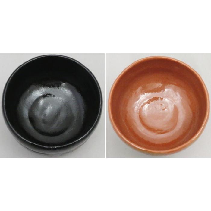 茶道具 抹茶茶碗 上 黒楽茶碗又は赤楽茶碗 胴締め 角印 佐々木松 茶道具 抹茶茶碗 上 黒楽茶碗又は赤楽茶碗 胴締め 角印 佐々木松