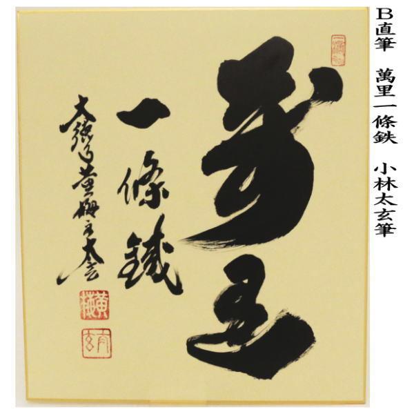 茶道具 色紙 直筆 関南北東西活路通又は萬里一條鉄 小林太玄筆 茶道