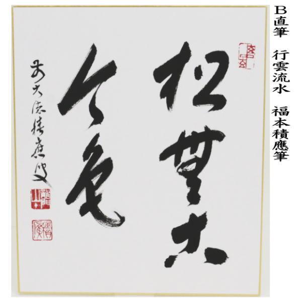 茶道具 色紙 直筆 松樹千年翠又松無古今色 福本積應筆 茶道 : 茶道具