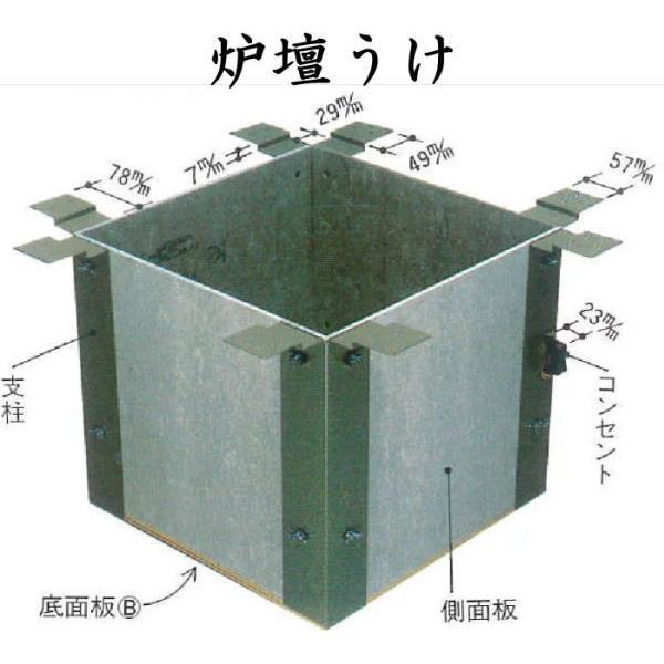 茶道具 炉壇 電熱式 炭型シーズヒーター炉壇セット500W&炉縁 黒 茶道具 炉壇 電熱式 炭型シーズヒーター炉壇セット500W&炉縁 黒