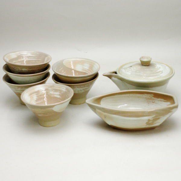 煎茶道具 煎茶器 煎茶器セット 朝日焼 京焼 宇治朝日窯 松林豊斎作