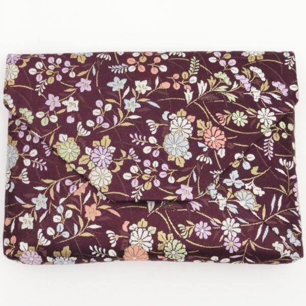 茶道具 数奇屋袋 数寄屋袋 大 新ん橋 正絹 秋草 仕切り付 公式サイト