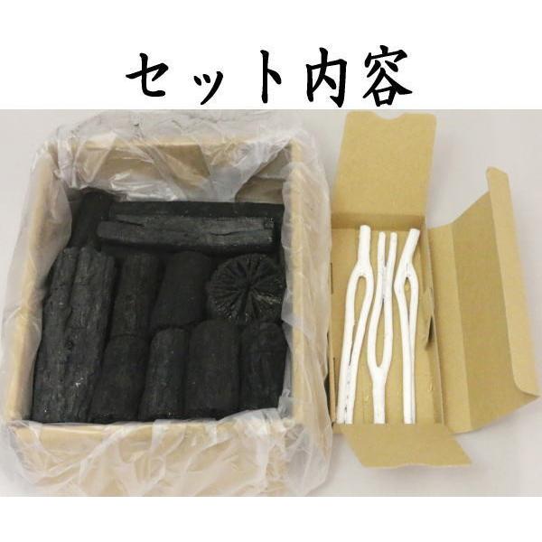 〈海〉　クヌギ炉用茶道炭＋【切炭 】長さ約7.5cm 約6kg 菊炭 海〉 クヌギ炉用茶道炭＋【切炭 】長さ約7.5cm 約6kg