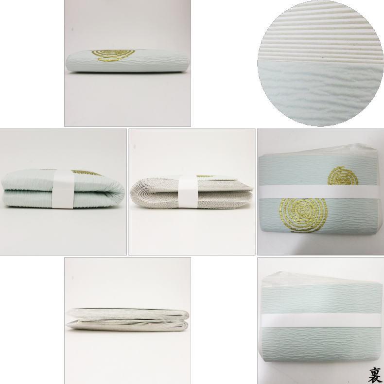 茶道具 炭道具 紙釜敷 檀紙 浅黄渦 山崎吉左衛門作 紙釜敷き 茶道