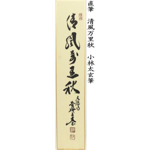 茶道具 短冊 直筆 万里一條鉄又は清流無間断又は昨夜一声雁又は清風