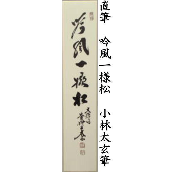茶道具 短冊 直筆 福寿又は松風颯々声 松風颯々聲又は吟風一様松 小林