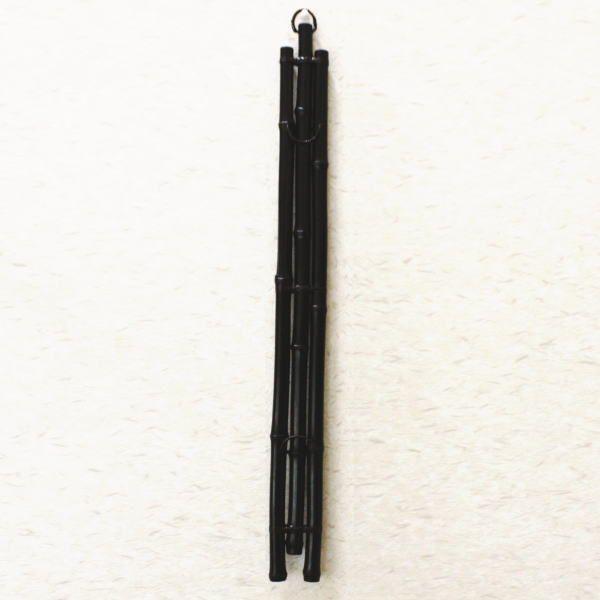 茶道具 垂発 短冊掛 黒竹垂發 すいはつ 3本組 64cm 垂発筏型 垂