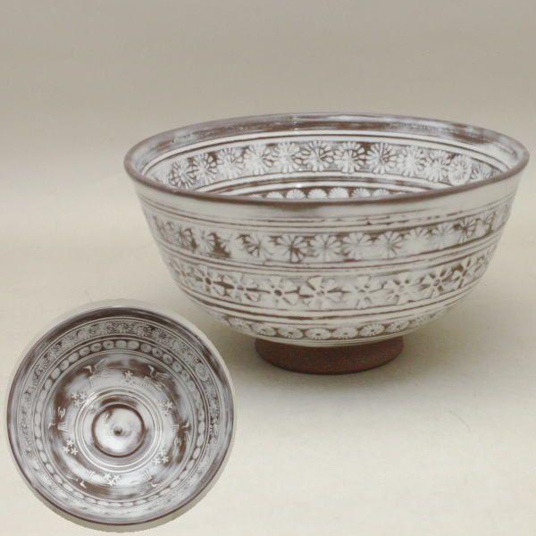 11代  坂高麗左衛門  抹茶茶碗  萩焼 茶器/茶道具 抹茶茶碗】 萩焼き 三島 11代 坂高麗左衛門作（松本窯