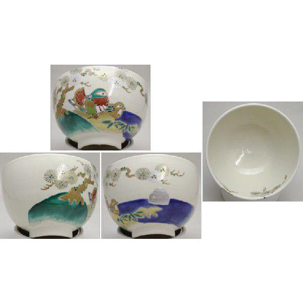 茶道具 抹茶茶碗 唐松に鴛鴦 加藤幸治作 茶道 : 茶道具いまや静香園