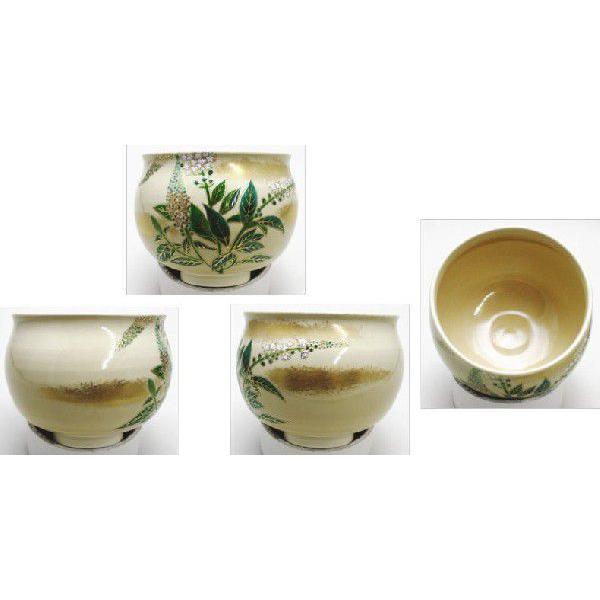 茶道具 抹茶茶碗 虎の尾 塩笥型 しおげがた 大石督幸作 桃稜窯 塩笥形