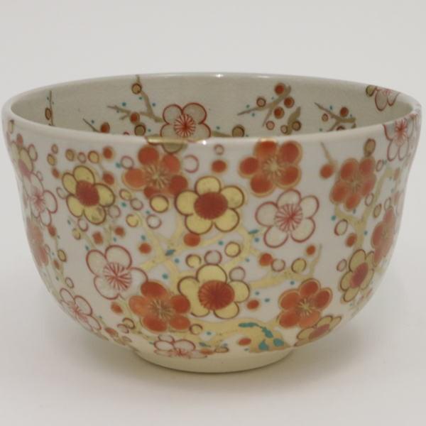 茶道具 抹茶茶碗 御本手 梅林 宮地英香作 御本 梅 茶道 : 茶道具いまや