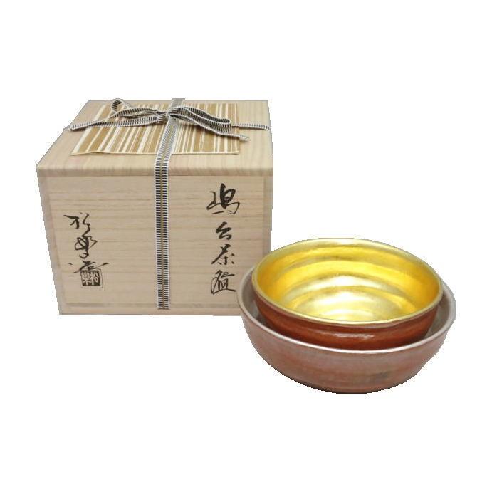 茶道具 抹茶茶碗 赤楽茶碗 嶋台茶碗 島台茶碗 佐々木松楽作 金銀 茶道具 抹茶茶碗 赤楽茶碗 嶋台茶碗 島台茶碗 佐々木松楽作 金銀