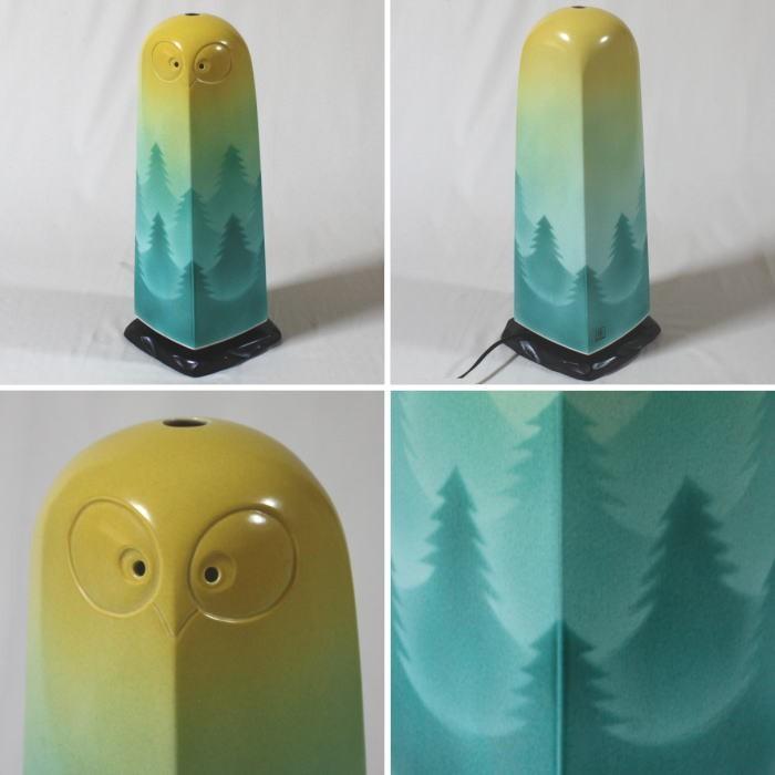 フクロウデザイン 陶器 フロアスタンドランプ フロアースタンド スタンド照明 九谷焼 陶器製 和の灯り 梟 ふくろう